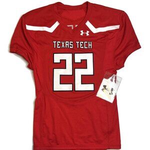 Under Armour Texas Tech Football Jersey Authentic Mens‎ Large New Red #22 Sewn